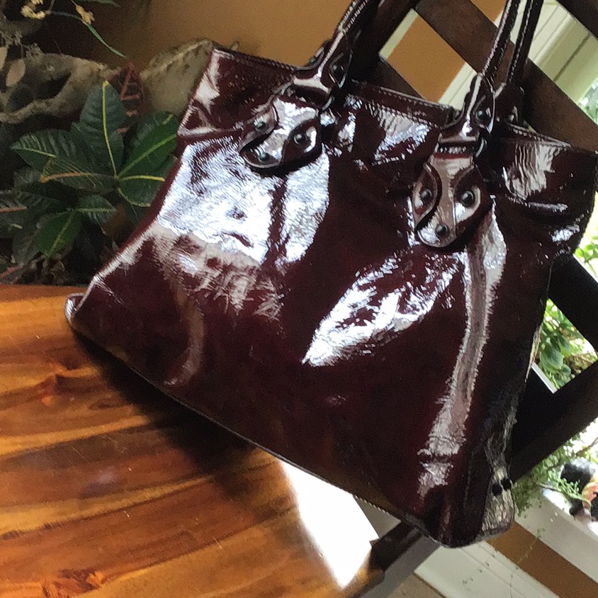Gorgeous Kale Brand Oversize Patent Leather Bag